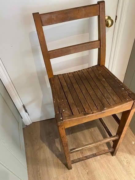 Photo of free Tall wooden chair (N16) #2