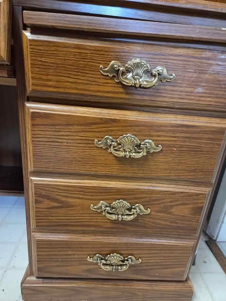 Photo of free hardwood desk (Spanaway) #3
