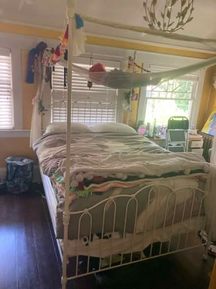 Photo of free Full-size, four-poster bed (Montlake) #1
