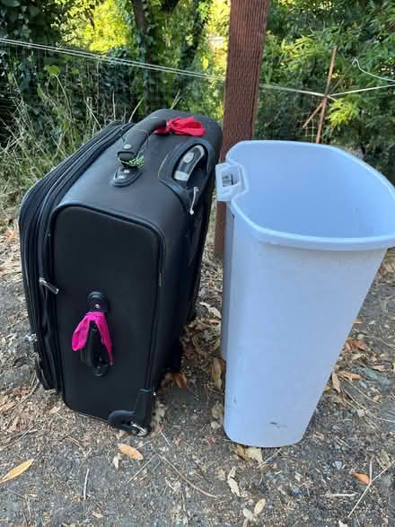 Photo of free Used luggage on wheels & trash bin (94 Southern Heights Blvd SR) #2