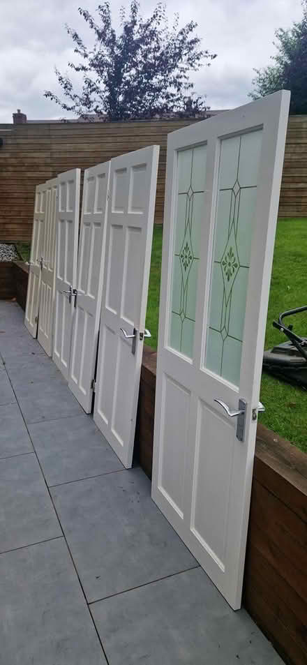 Photo of free 6 x internal doors, 1 with glass (WN1) #1