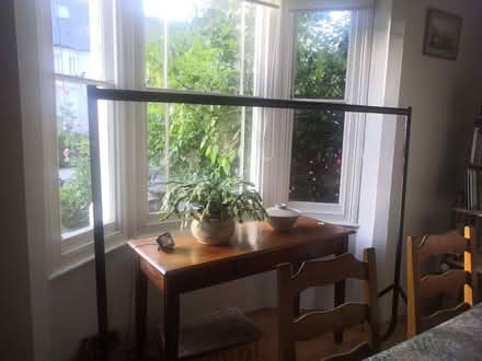 Photo of free 6ft metal clothes rail on wheels (Temple Street OX4) #3