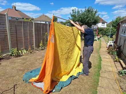 Photo of free Orange canvas tent, 1970s (GL51) #1