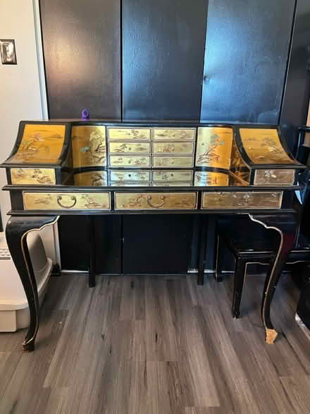 Photo of free Gold leaf oriental desk (Off of quince orchard road) #1