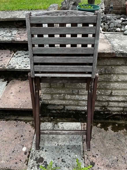 Photo of free Wooden folding garden chairs (Abbots Langley WD5) #2