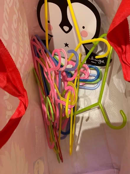 Photo of free Kids colourful clothes hangers (Lifford, kings Norton B30) #2