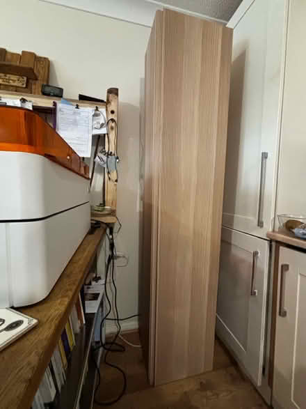 Photo of free Tall Ikea shelving unit (GU15) #1