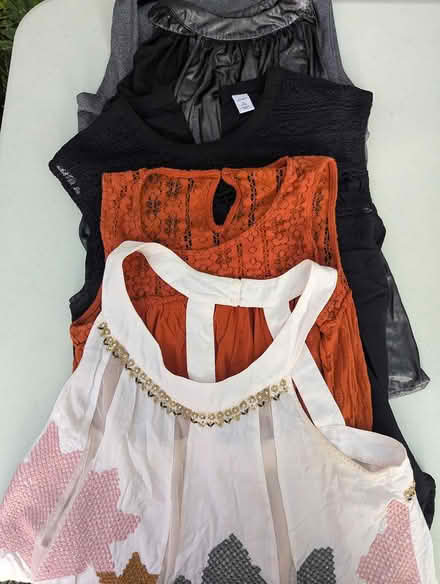 Photo of free 5 womens sleeveless blouse (Davis Square Somerville) #1