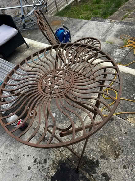 Photo of free 2 Garden chairs and Round table (Colney Hatch N10) #2