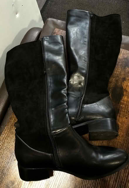 Photo of free Black Boots size 7 (Heywood OL10) #3