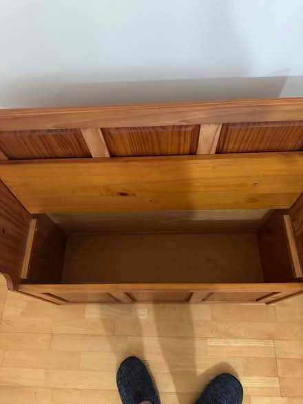 Photo of free Wood bench with compartment (Saggart) #2
