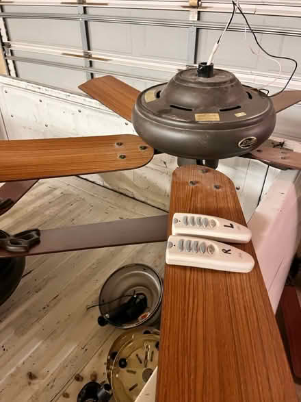 Photo of free 3 ceiling fans with lights&remotes (Austin bluffs and n academy) #1