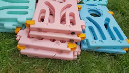 Photo of free Dog gate Colourful plastic 13 piece (Dallow) #3