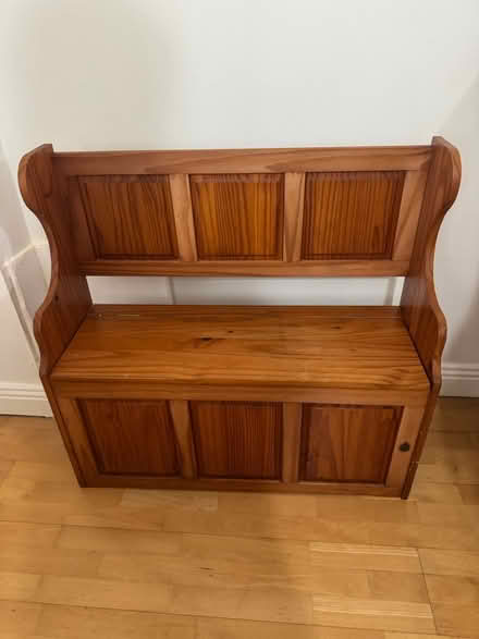 Photo of free Wood bench with compartment (Saggart) #1