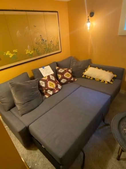 Photo of free Couch (pulls out to queen-size bed) (Montlake) #1