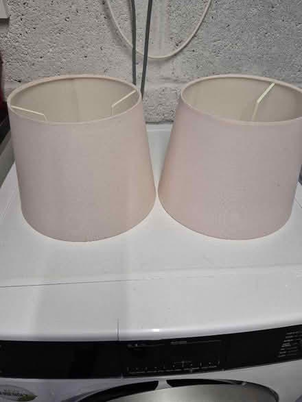 Photo of free Lampshades x 2 (Dusky Pink) (Peachcroft OX14) #1