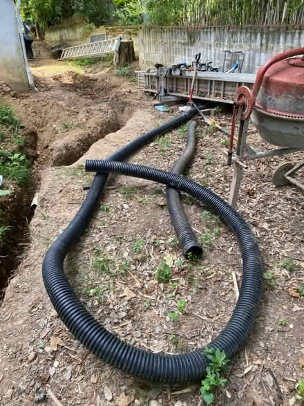 Photo of free Corrugated drain pipe (S. 26th St. & S. Ives St) #1
