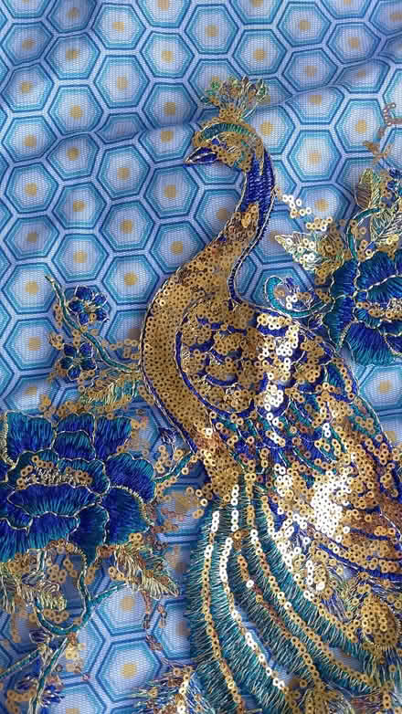 Photo of free Embroidered peacock for ?dressmaking/craft (Weston) #2