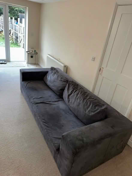 Photo of free Large Dark Grey Sofa (Tadworth KT20) #3