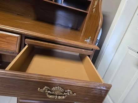 Photo of free hardwood desk (Spanaway) #2
