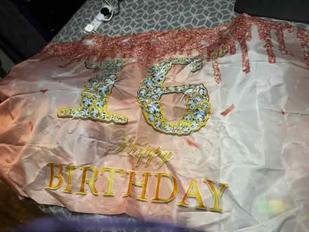Photo of free 16th birthday Backdrop (Colney Hatch N10) #1