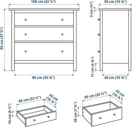 Photo of free Ikea Brown Hemnes Chest of Drawers (Harrow Weald HA2) #3