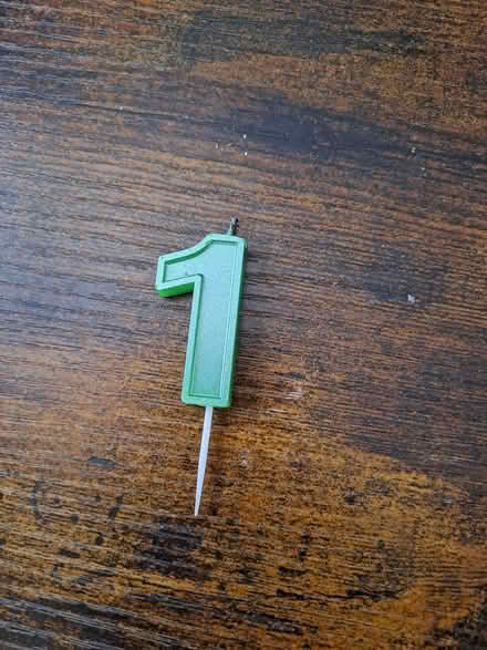 Photo of free Number 1 candle (S8 Lowedges) #1