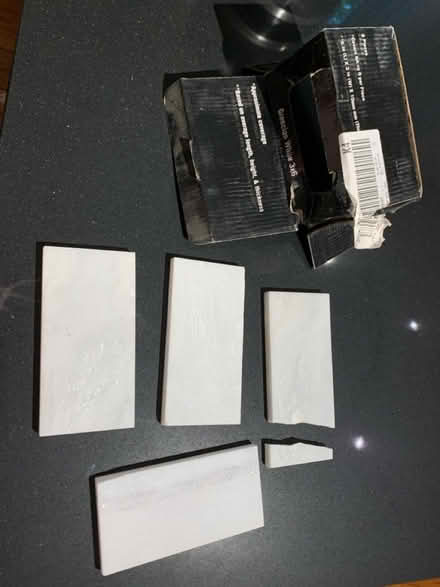Photo of free White marble tiles (Lexington) #1