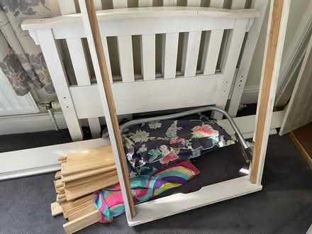 Photo of free Single bed frame with trundle bed-no mattresses. (Latchford WA4) #2