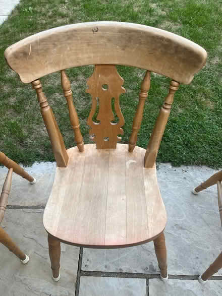 Photo of free Four wooden kitchen chairs (W5 Ealing) #4