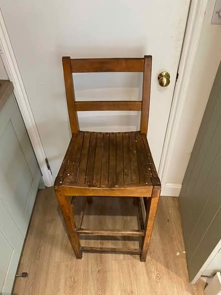 Photo of free Tall wooden chair (N16) #1