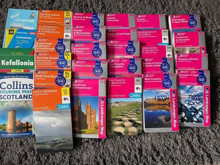 Photo of free 8 Hard Back plus Various OS maps (Sandilands LN12) #2