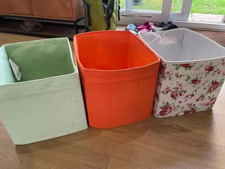 Photo of free Set of foldable ikea fabric boxes (PR6 Heapey Bank) #3