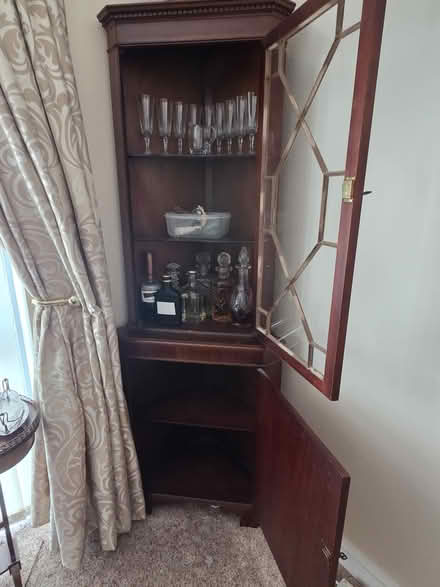 Photo of free Corner display cupboard (East Leake LE12 6) #2