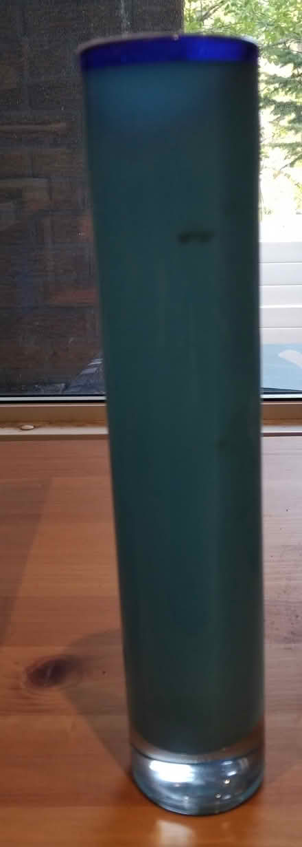 Photo of free Slim blue glass vase (Greenbank and Hunt Club) #1