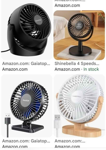 Photo of small or mini tabletop fan (Adams Morgan) #1