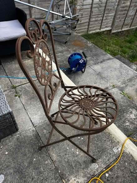 Photo of free 2 Garden chairs and Round table (Colney Hatch N10) #3