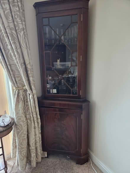 Photo of free Corner display cupboard (East Leake LE12 6) #1