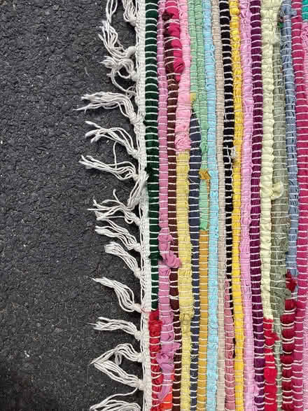Photo of free Large cotton jute rug multicoloured (Southport PR9) #3