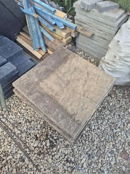 Photo of free 6 Good Quality Paving Slabs (Holmer Green HP15) #1