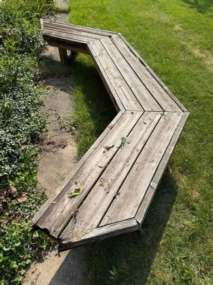 Photo of free Wooden bench (Near stadium) #2