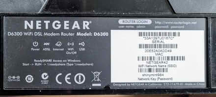 Photo of free Netgear D6300 WiFi Router (W5) #1