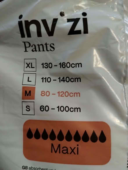 Photo of free Incontinence Pants Unisex Medium (Tividale B69) #2