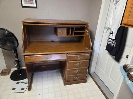 Photo of free hardwood desk (Spanaway) #4