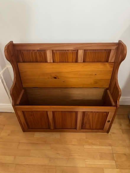 Photo of free Wood bench with compartment (Saggart) #3