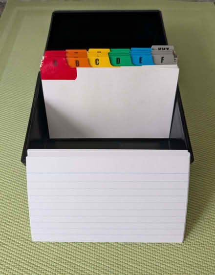 Photo of free Index Card Box (Beulah Hill SE19) #1