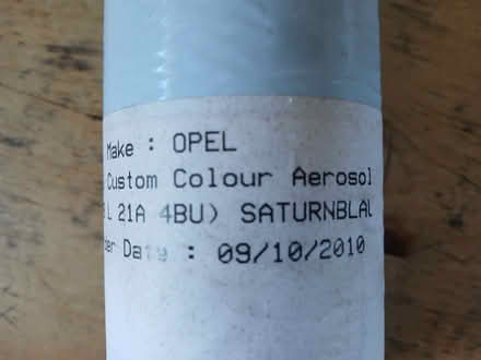 Photo of free Car Spray Paint Opel (Vauxhall) Saturn Blue / SaturnBlau (Great Salkeld CA11) #2