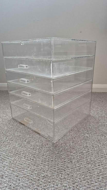 Photo of free Large 6 tier drawer acrylic cosmetics organiser. (Figge's Marsh CR4) #2