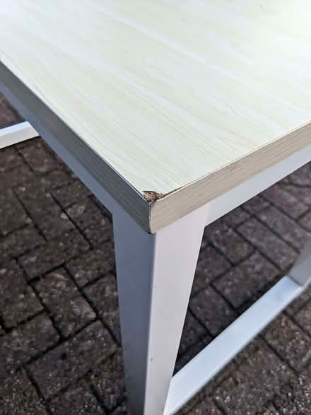 Photo of free Table With Wooden Top & Metal Legs (PL4) #3
