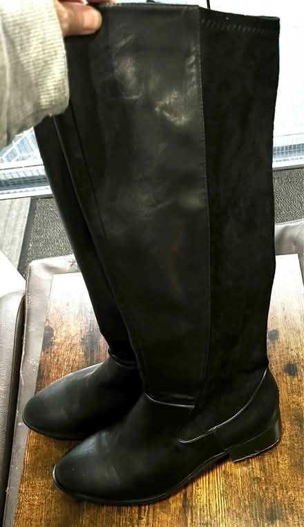 Photo of free Black Boots size 7 (Heywood OL10) #1